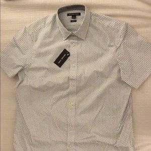 NWT Men’s Michael Kors Short Sleeve Button Down